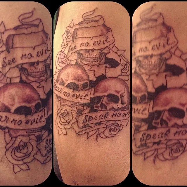 custom tattoos tattoo by TJ Cornelius at Fallen Raven Tattoo Studio in Simpsonville, SC