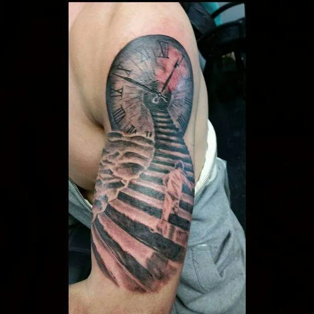 black & grey realism tattoo by TJ Cornelius at Fallen Raven Tattoo Studio in Simpsonville, SC