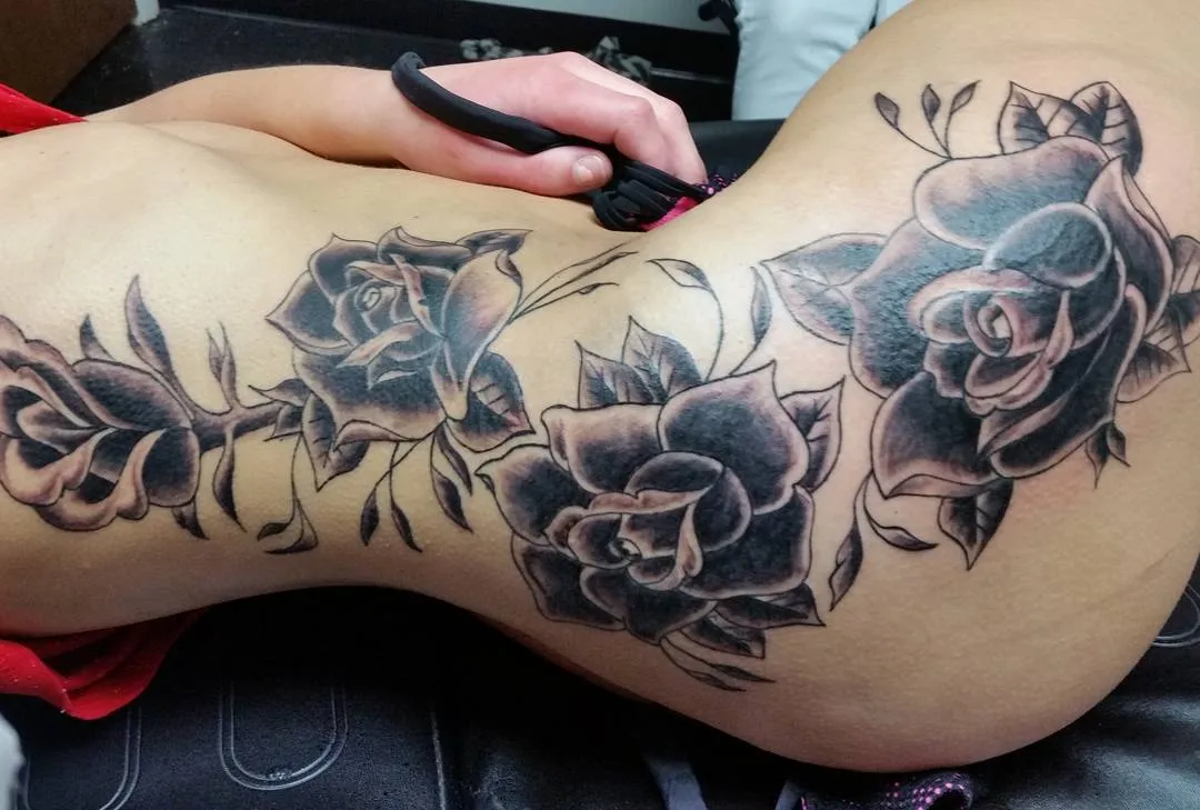 black & grey realism tattoo by TJ Cornelius at Fallen Raven Tattoo Studio in Simpsonville, SC