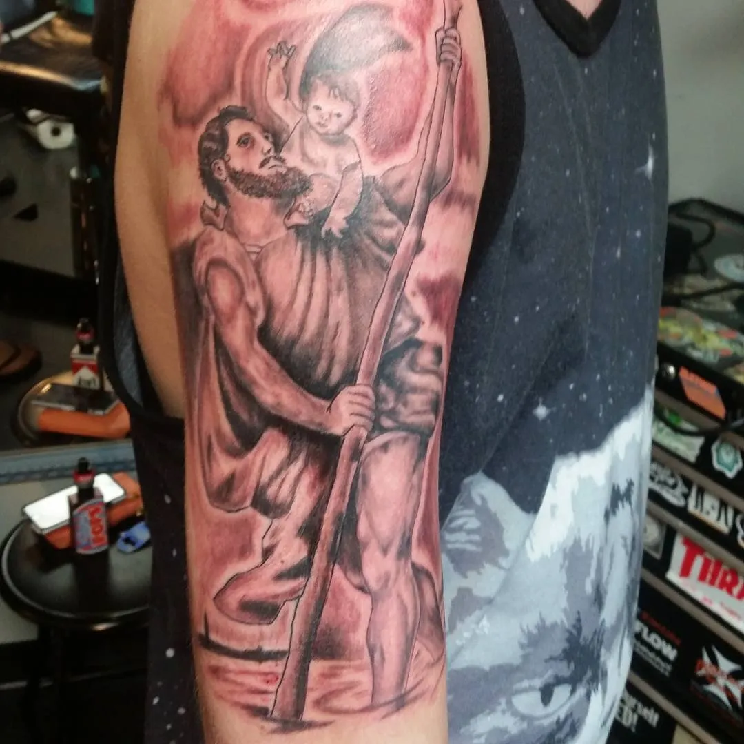 custom tattoos tattoo by TJ Cornelius at Fallen Raven Tattoo Studio in Simpsonville, SC