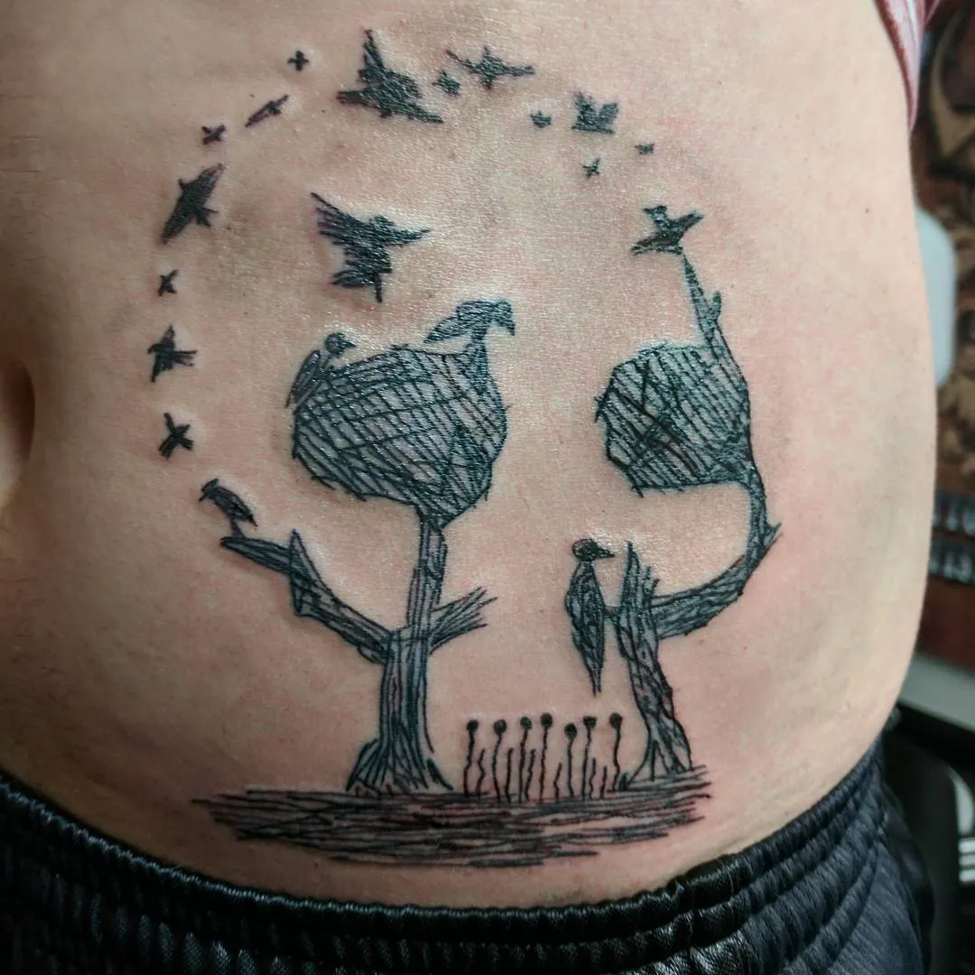 custom tattoos tattoo by TJ Cornelius at Fallen Raven Tattoo Studio in Simpsonville, SC