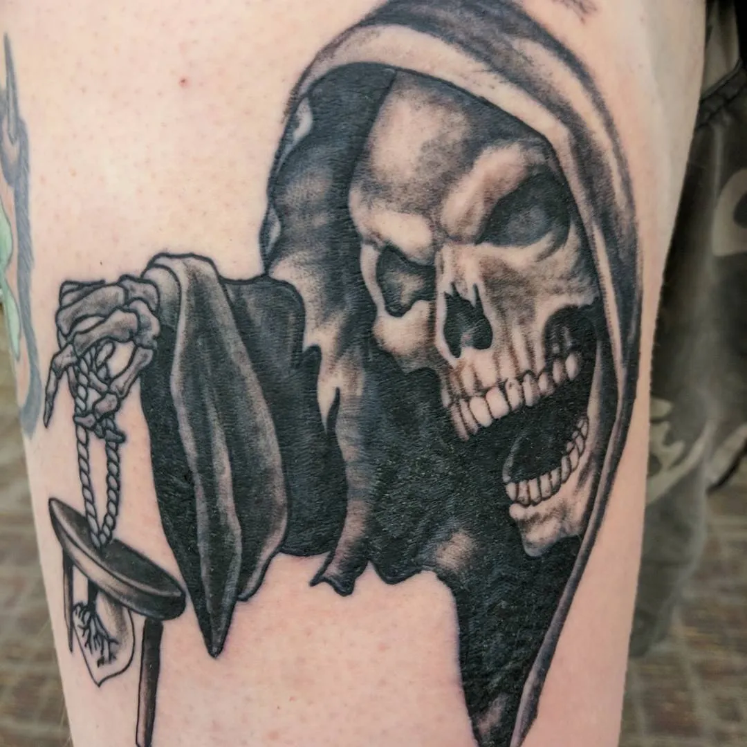 custom tattoos tattoo by TJ Cornelius at Fallen Raven Tattoo Studio in Simpsonville, SC