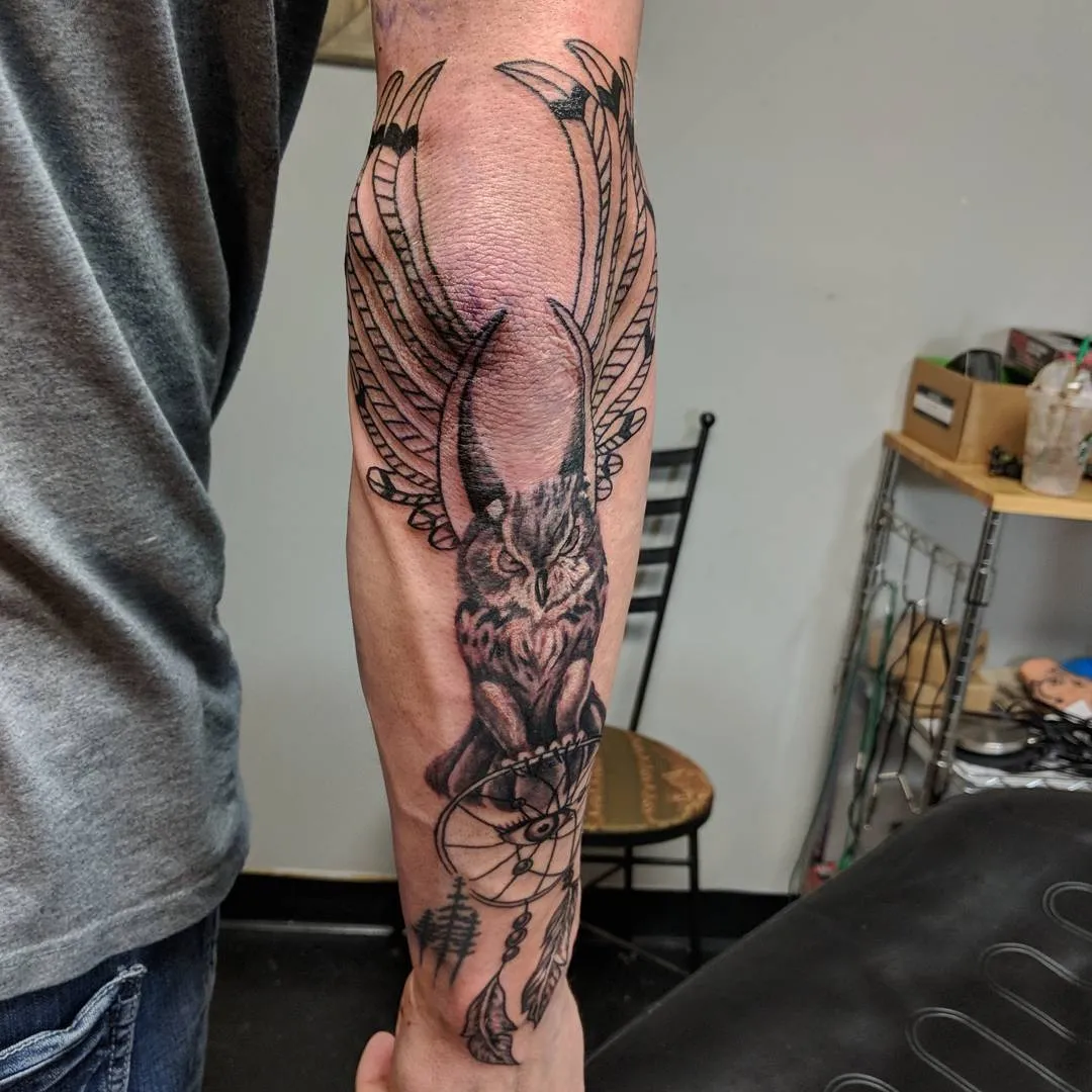 custom tattoos tattoo by TJ Cornelius at Fallen Raven Tattoo Studio in Simpsonville, SC