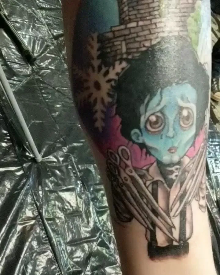 custom tattoos tattoo by TJ Cornelius at Fallen Raven Tattoo Studio in Simpsonville, SC