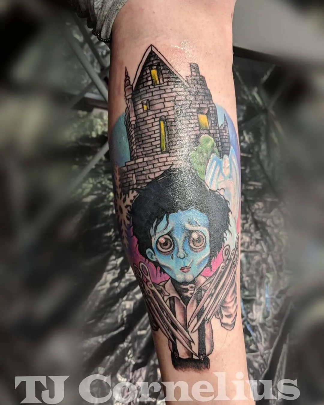 cover-ups tattoo by TJ Cornelius at Fallen Raven Tattoo Studio in Simpsonville, SC