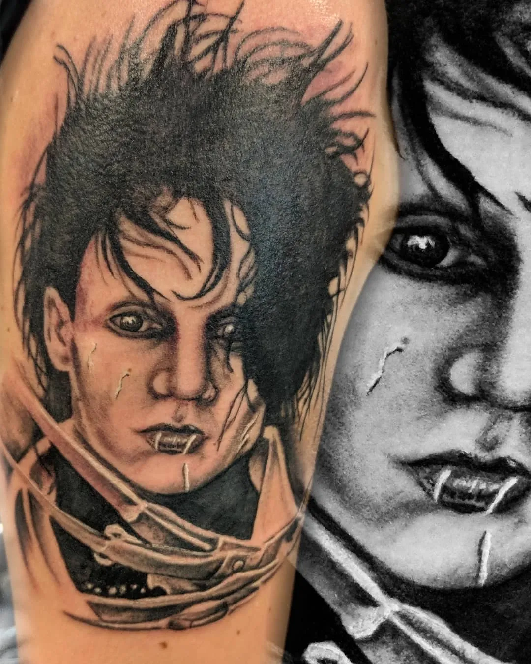 black & grey realism tattoo by TJ Cornelius at Fallen Raven Tattoo Studio in Simpsonville, SC