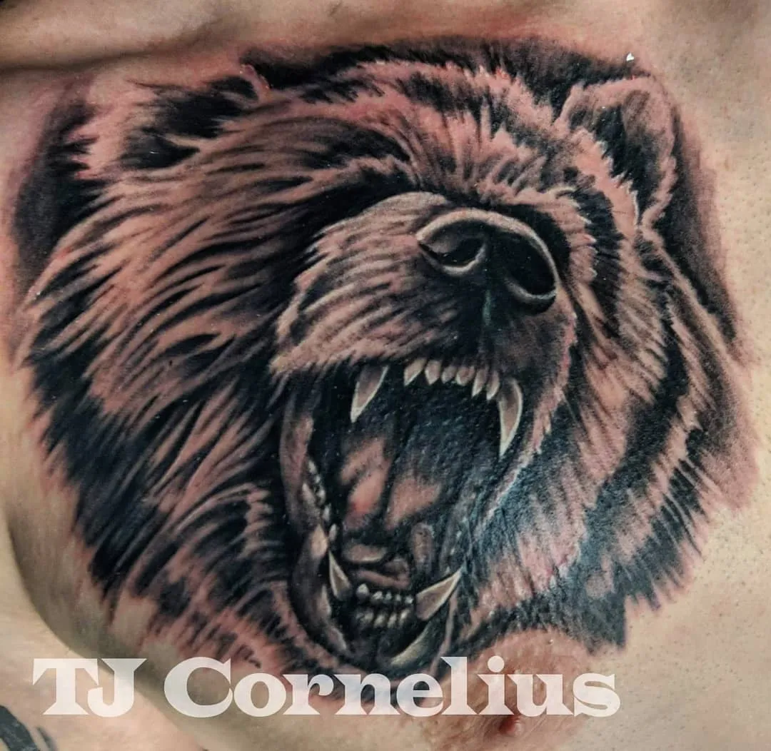 custom tattoos tattoo by TJ Cornelius at Fallen Raven Tattoo Studio in Simpsonville, SC