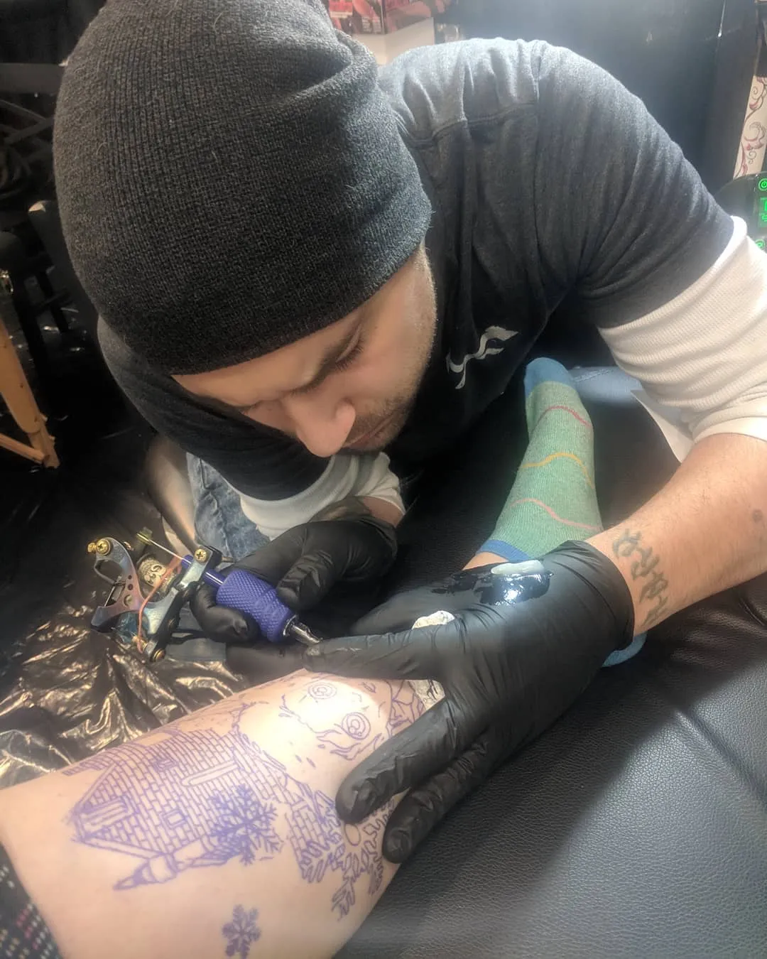 custom tattoos tattoo by TJ Cornelius at Fallen Raven Tattoo Studio in Simpsonville, SC