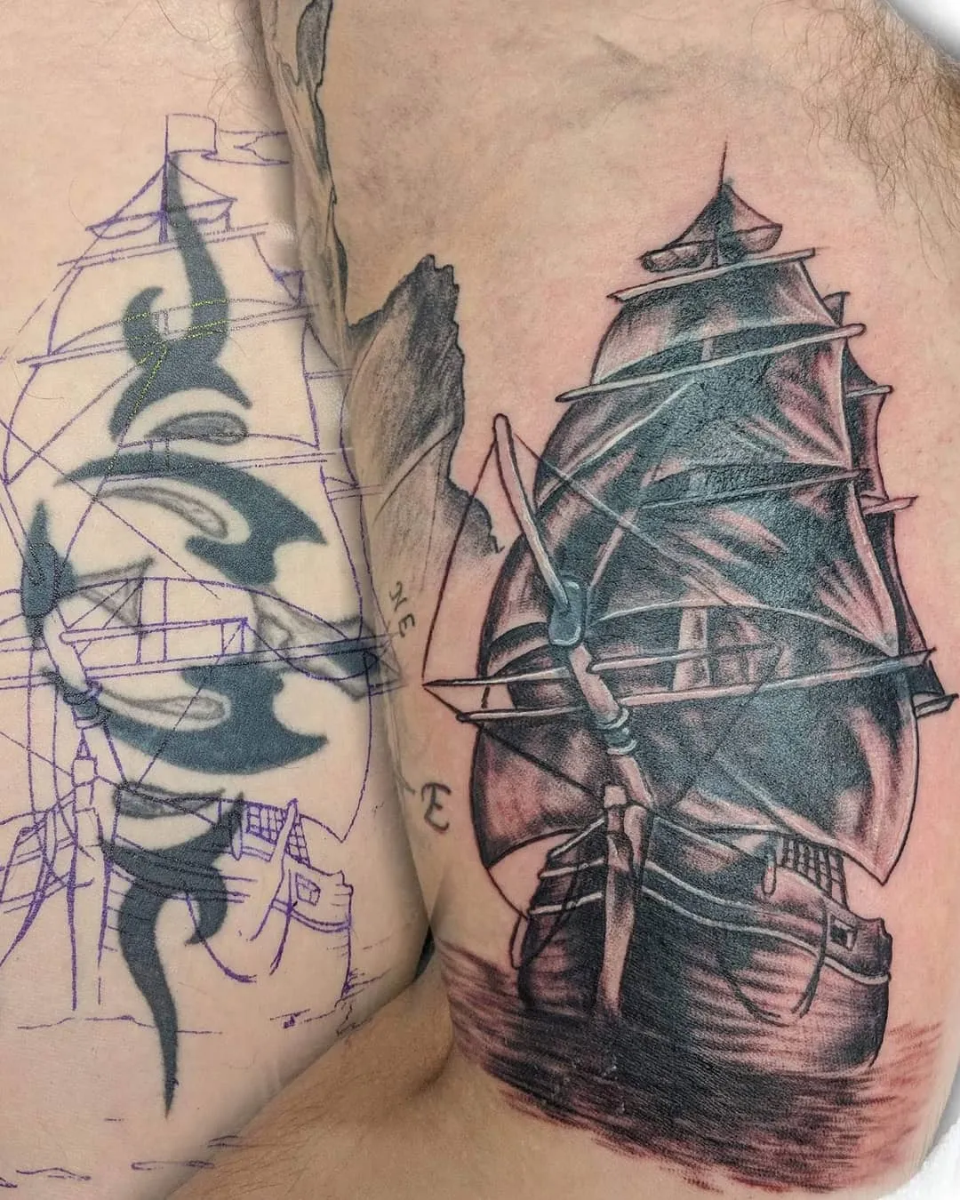 custom tattoos tattoo by TJ Cornelius at Fallen Raven Tattoo Studio in Simpsonville, SC
