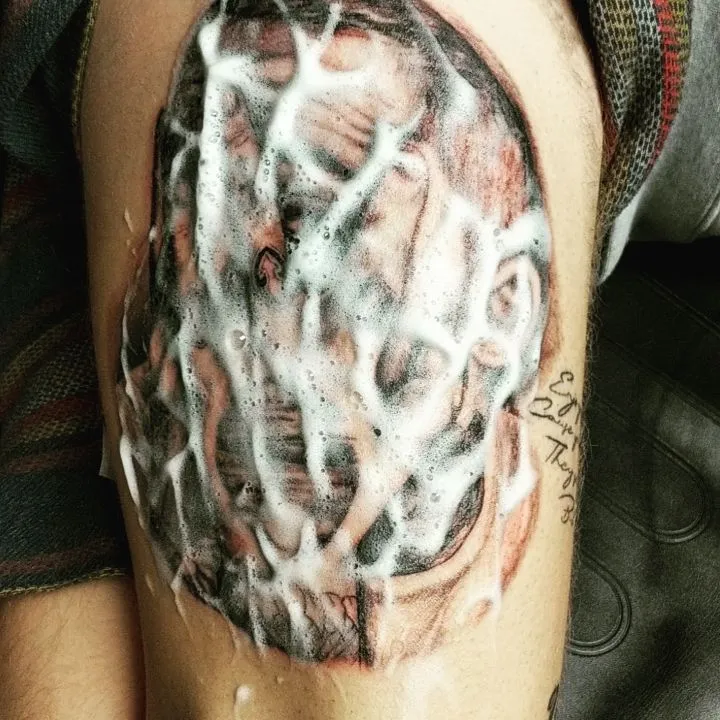 cover-ups tattoo by TJ Cornelius at Fallen Raven Tattoo Studio in Simpsonville, SC