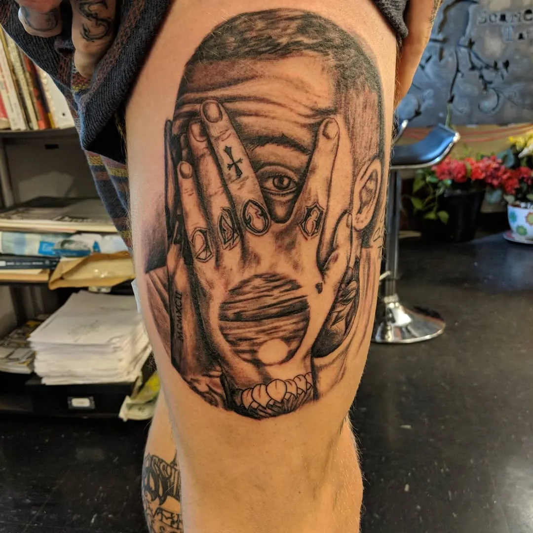 custom tattoos tattoo by TJ Cornelius at Fallen Raven Tattoo Studio in Simpsonville, SC