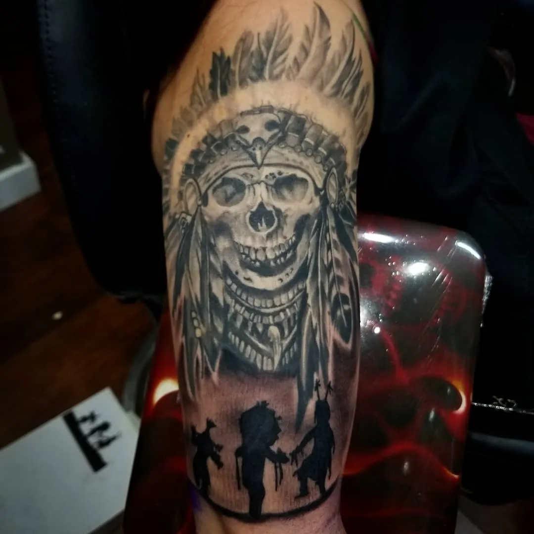 black & grey realism tattoo by Pete Delia at Fallen Raven Tattoo Studio in Simpsonville, SC