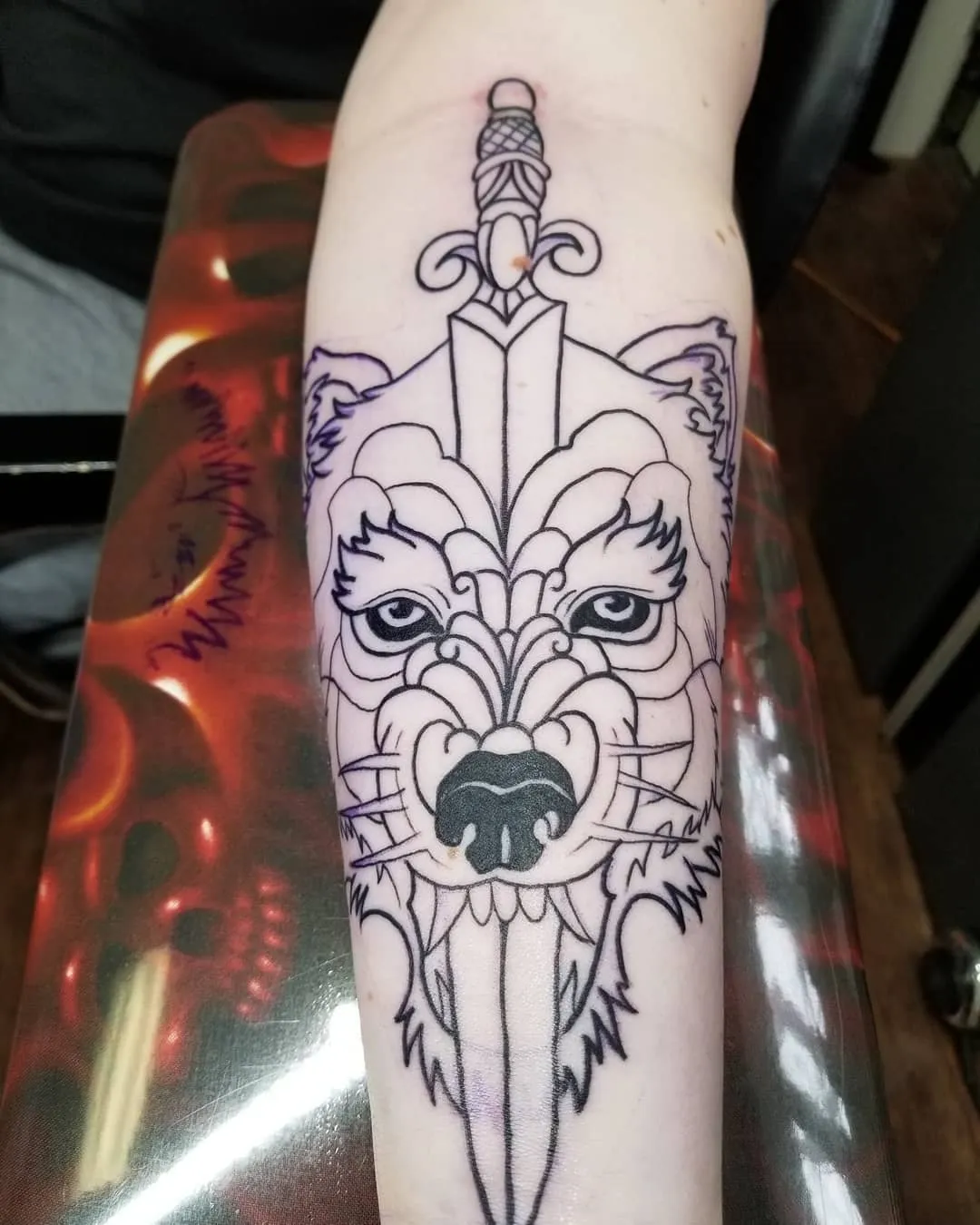 black & grey realism tattoo by Pete Delia at Fallen Raven Tattoo Studio in Simpsonville, SC