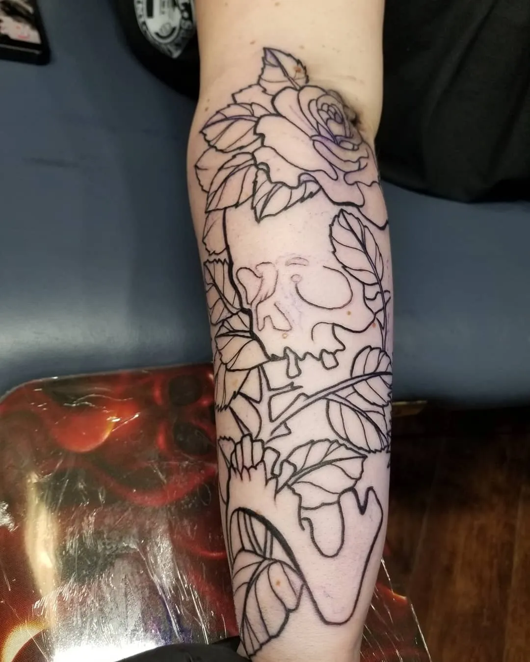 black & grey realism tattoo by Pete Delia at Fallen Raven Tattoo Studio in Simpsonville, SC