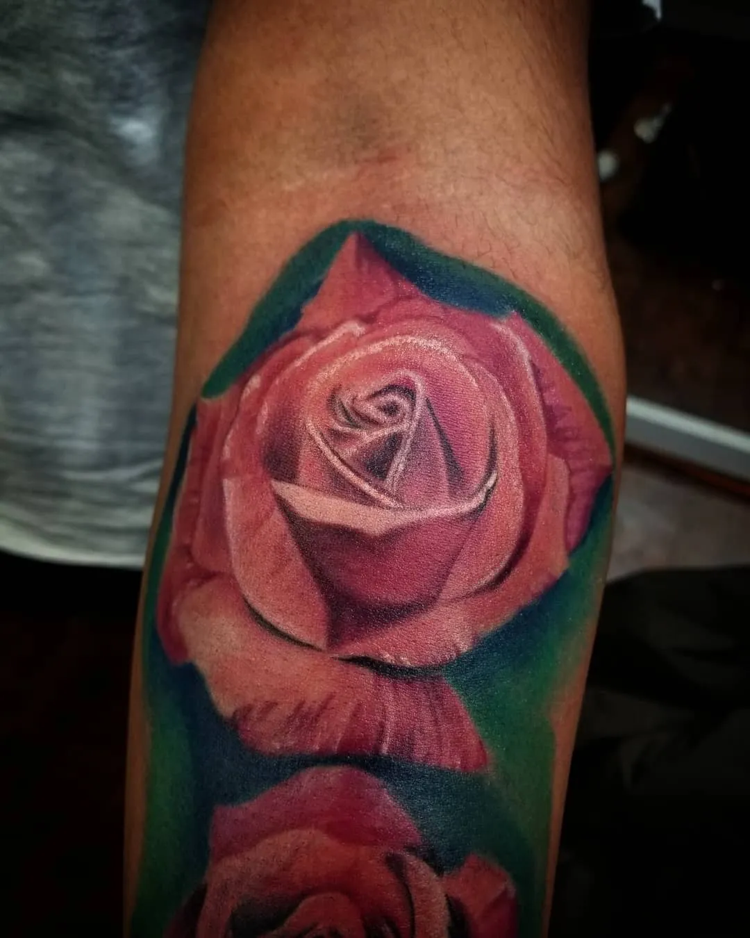 black & grey realism tattoo by Pete Delia at Fallen Raven Tattoo Studio in Simpsonville, SC