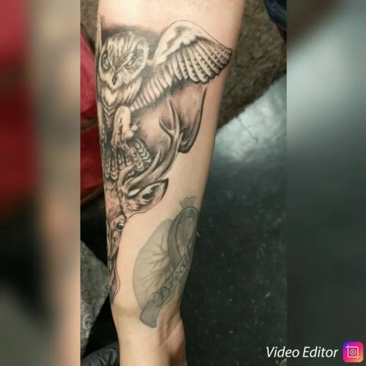 custom tattoos tattoo by TJ Cornelius at Fallen Raven Tattoo Studio in Simpsonville, SC