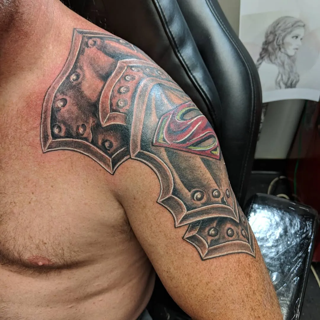 custom tattoos tattoo by TJ Cornelius at Fallen Raven Tattoo Studio in Simpsonville, SC