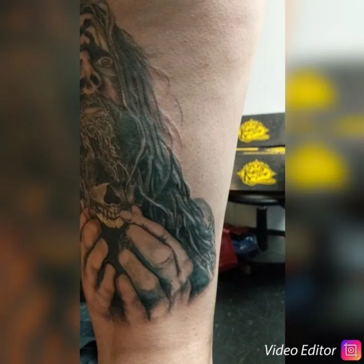 custom tattoos tattoo by TJ Cornelius at Fallen Raven Tattoo Studio in Simpsonville, SC