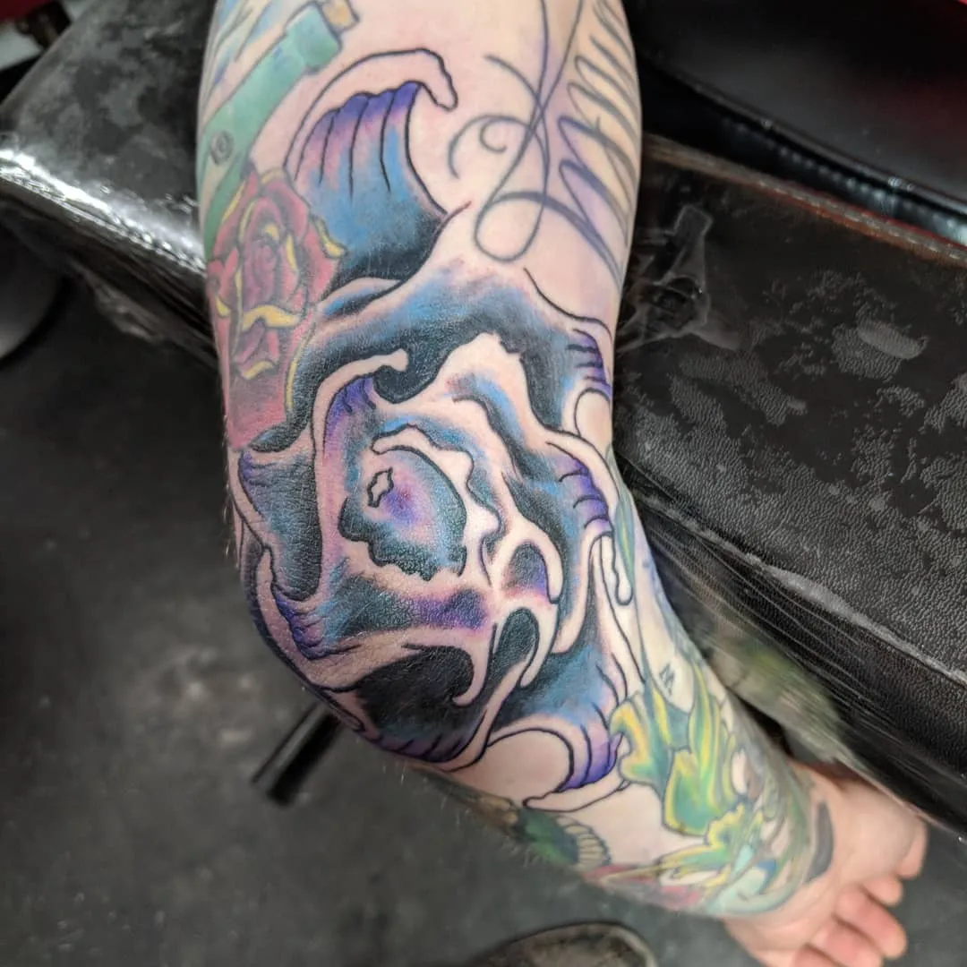 black & grey realism tattoo by TJ Cornelius at Fallen Raven Tattoo Studio in Simpsonville, SC