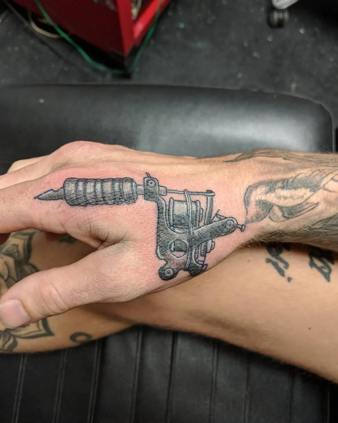 black & grey realism tattoo by TJ Cornelius at Fallen Raven Tattoo Studio in Simpsonville, SC