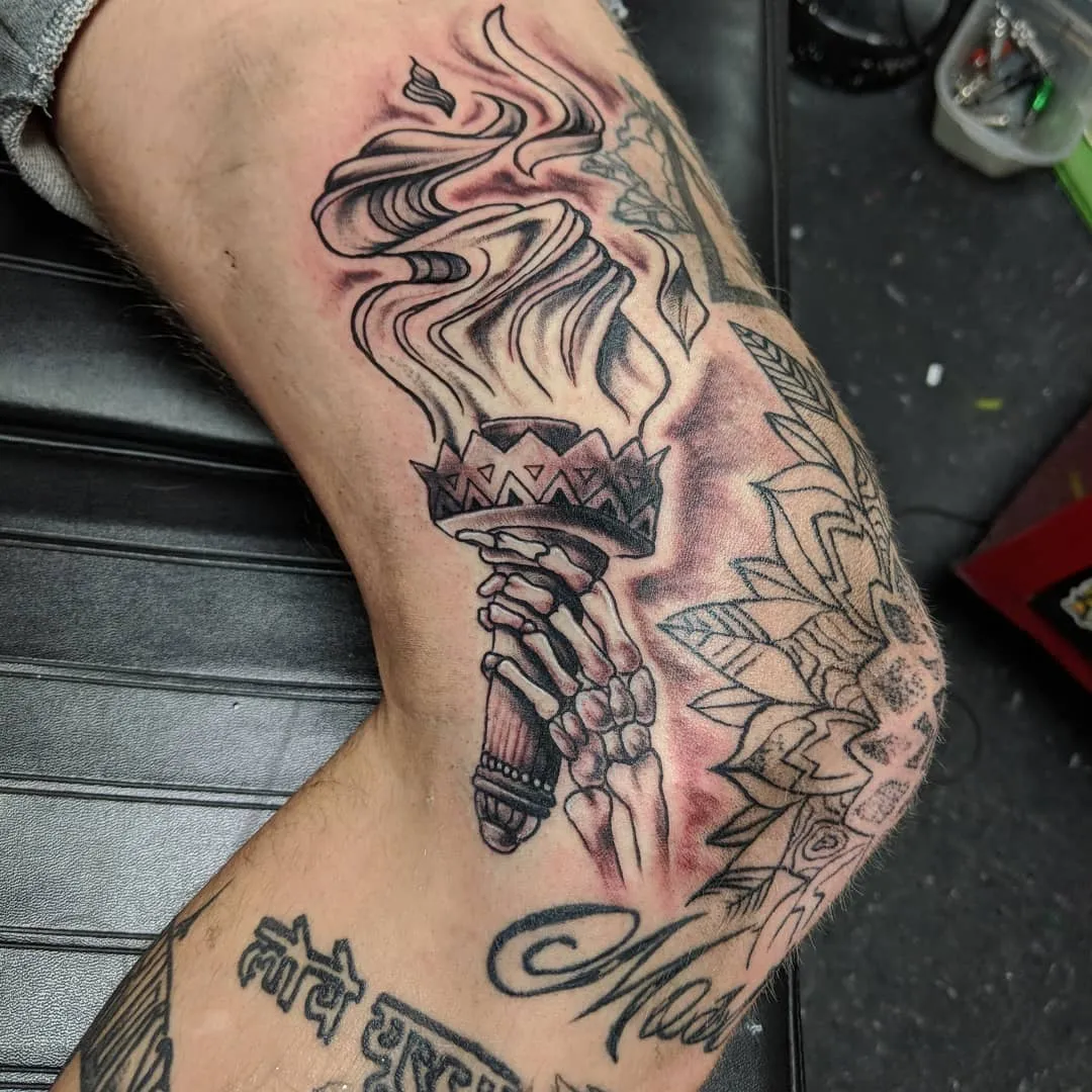 cover-ups tattoo by TJ Cornelius at Fallen Raven Tattoo Studio in Simpsonville, SC
