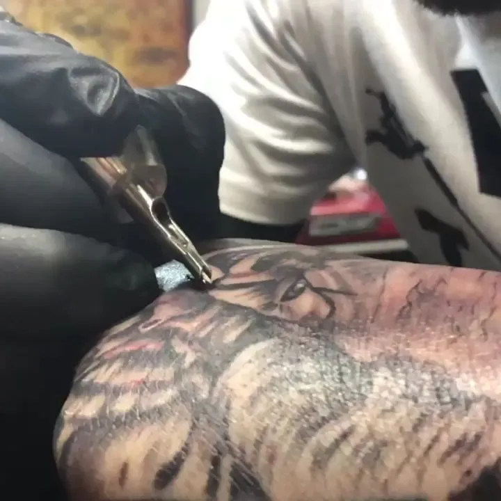 custom tattoos tattoo by TJ Cornelius at Fallen Raven Tattoo Studio in Simpsonville, SC