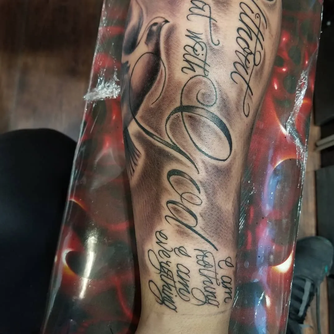 black & grey realism tattoo by Pete Delia at Fallen Raven Tattoo Studio in Simpsonville, SC