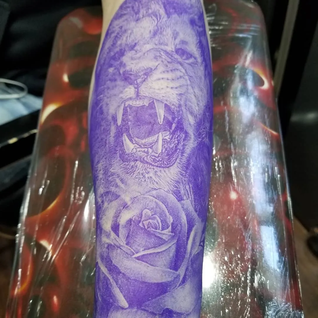 black & grey realism tattoo by Pete Delia at Fallen Raven Tattoo Studio in Simpsonville, SC