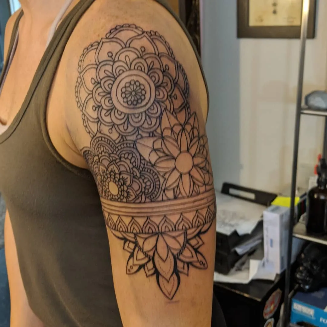 black & grey realism tattoo by TJ Cornelius at Fallen Raven Tattoo Studio in Simpsonville, SC