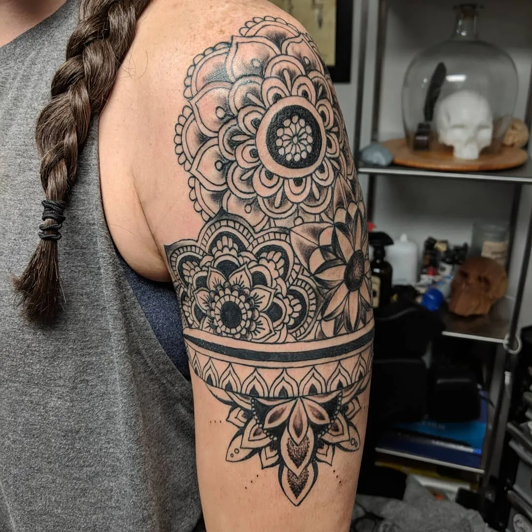 cover-ups tattoo by TJ Cornelius at Fallen Raven Tattoo Studio in Simpsonville, SC
