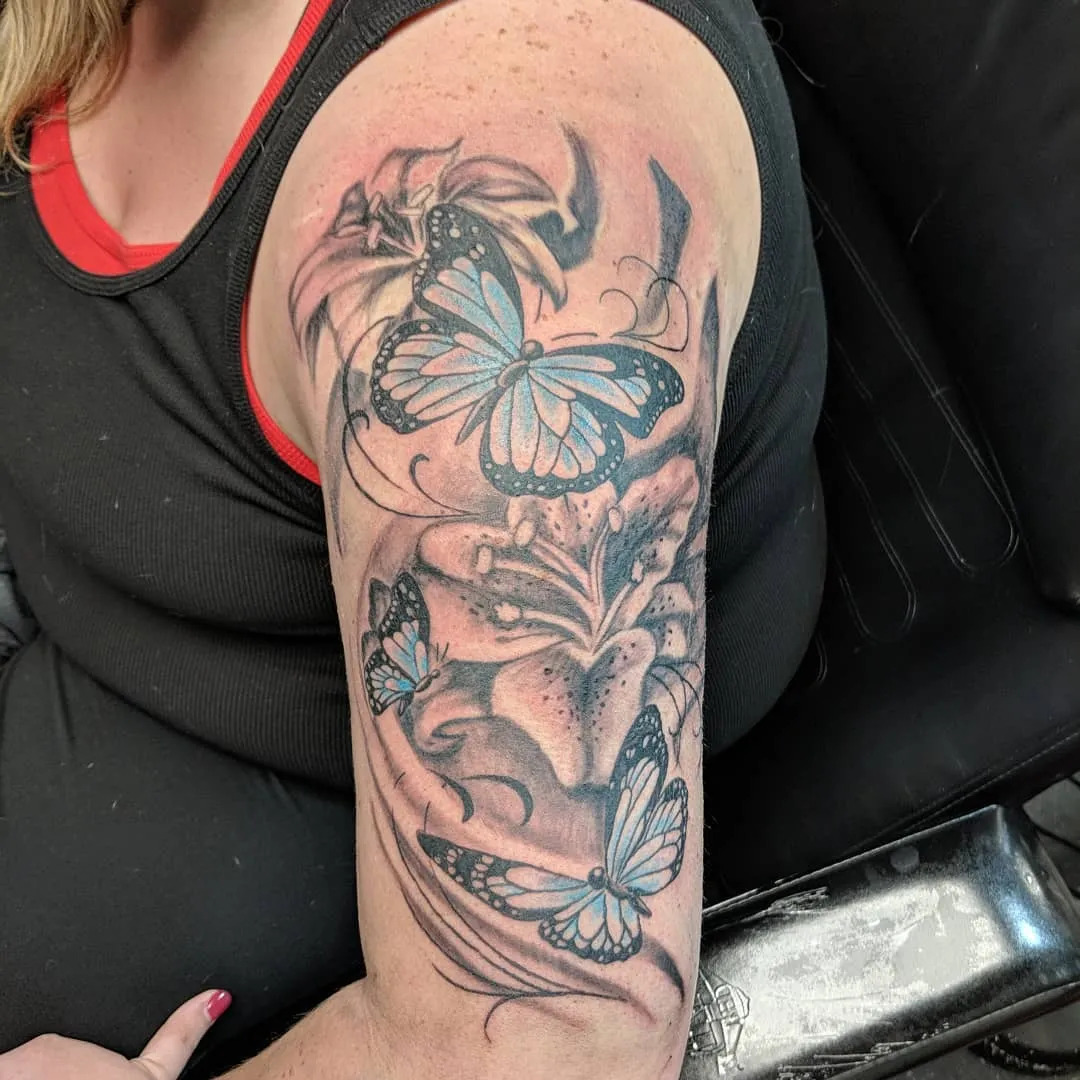 black & grey realism tattoo by TJ Cornelius at Fallen Raven Tattoo Studio in Simpsonville, SC