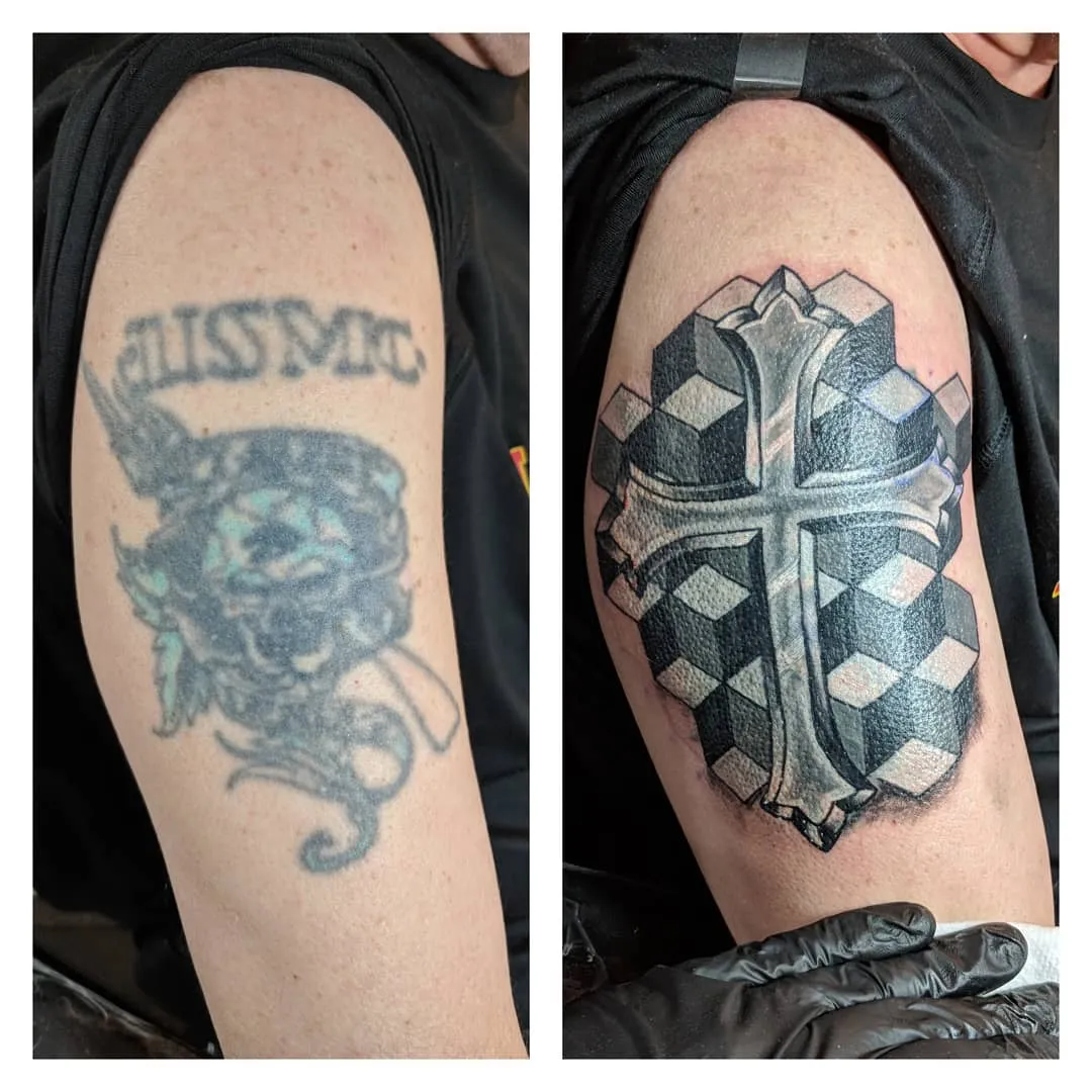 black & grey realism tattoo by TJ Cornelius at Fallen Raven Tattoo Studio in Simpsonville, SC