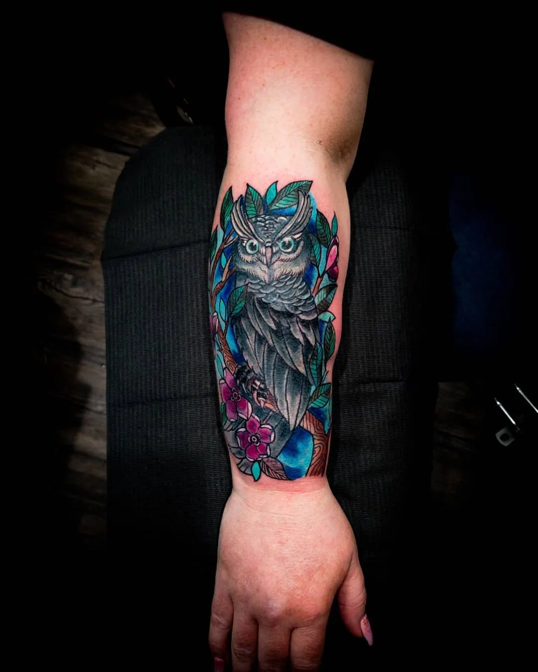 black & grey realism tattoo by Pete Delia at Fallen Raven Tattoo Studio in Simpsonville, SC