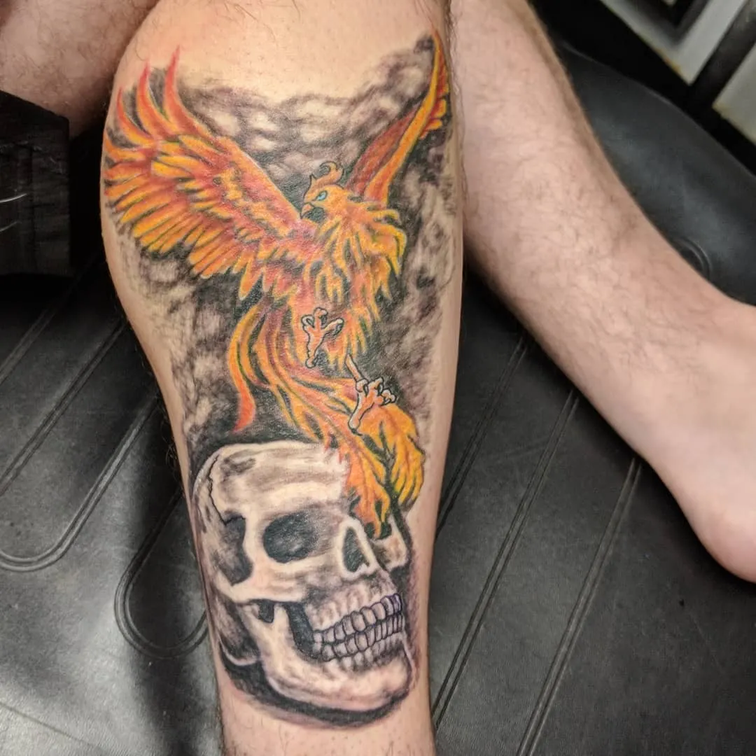 custom tattoos tattoo by TJ Cornelius at Fallen Raven Tattoo Studio in Simpsonville, SC