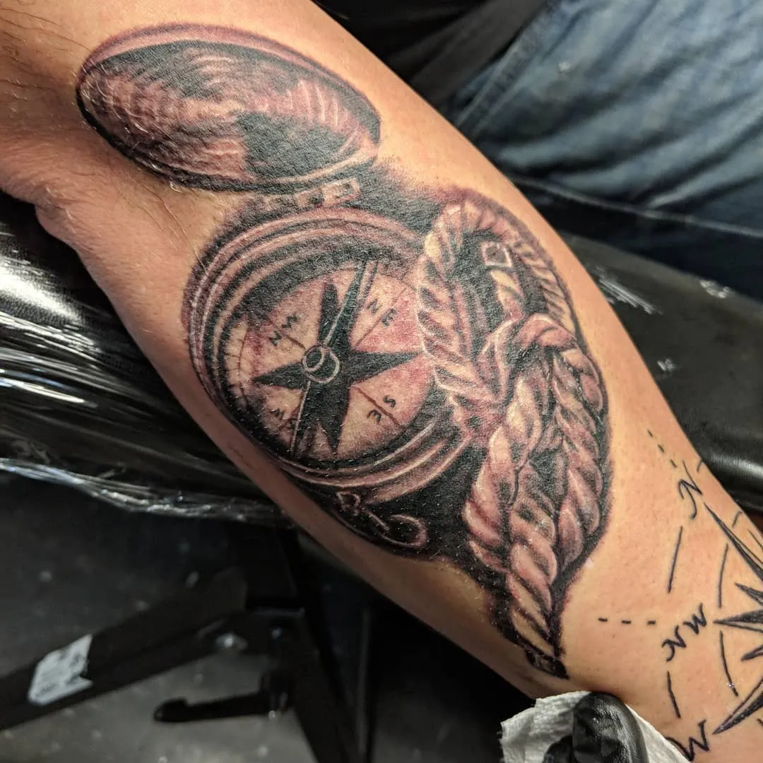 custom tattoos tattoo by TJ Cornelius at Fallen Raven Tattoo Studio in Simpsonville, SC