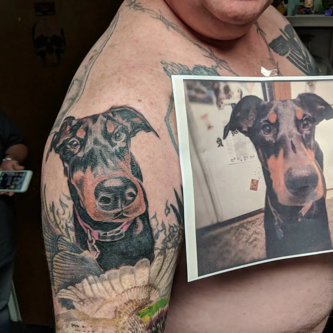 custom tattoos tattoo by TJ Cornelius at Fallen Raven Tattoo Studio in Simpsonville, SC