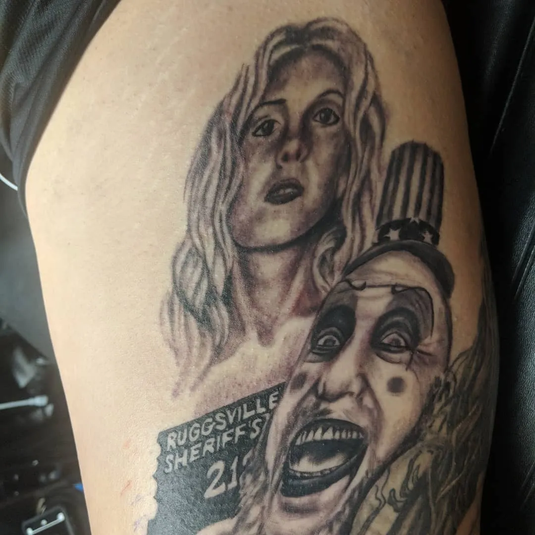 black & grey realism tattoo by TJ Cornelius at Fallen Raven Tattoo Studio in Simpsonville, SC
