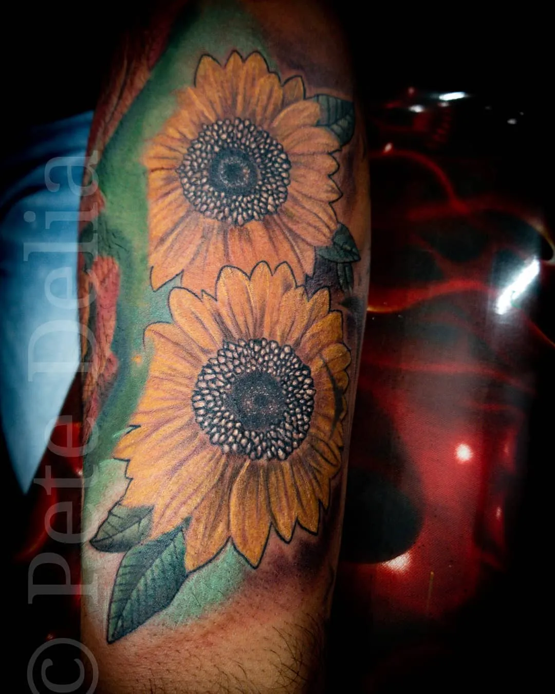 black & grey realism tattoo by Pete Delia at Fallen Raven Tattoo Studio in Simpsonville, SC