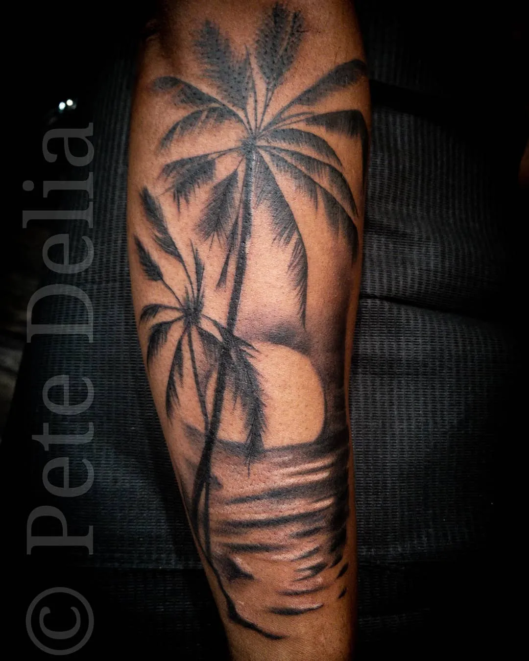 black & grey realism tattoo by Pete Delia at Fallen Raven Tattoo Studio in Simpsonville, SC