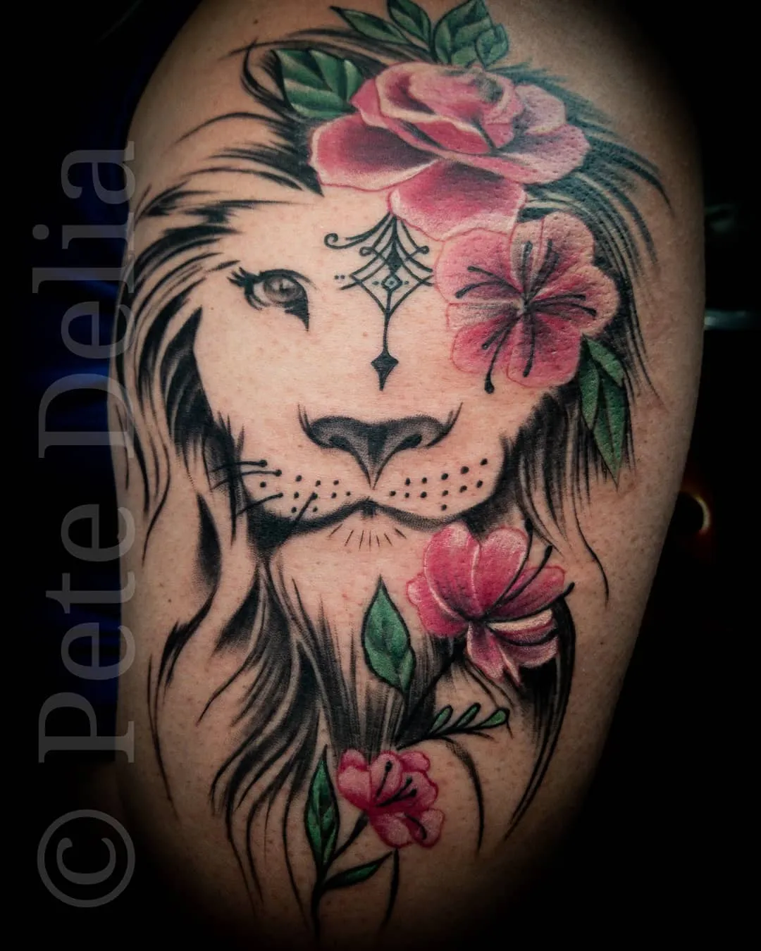 black & grey realism tattoo by Pete Delia at Fallen Raven Tattoo Studio in Simpsonville, SC
