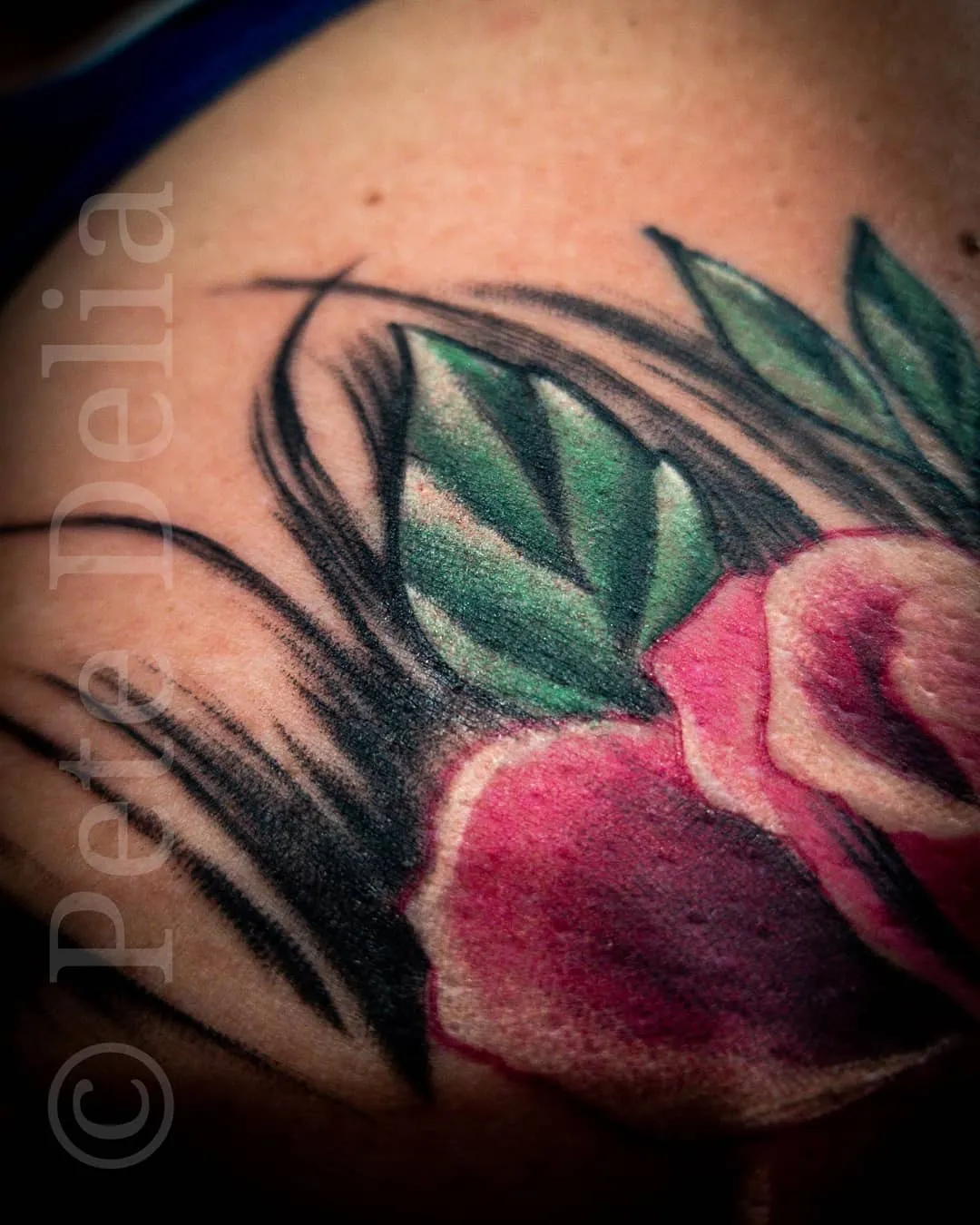 black & grey realism tattoo by Pete Delia at Fallen Raven Tattoo Studio in Simpsonville, SC