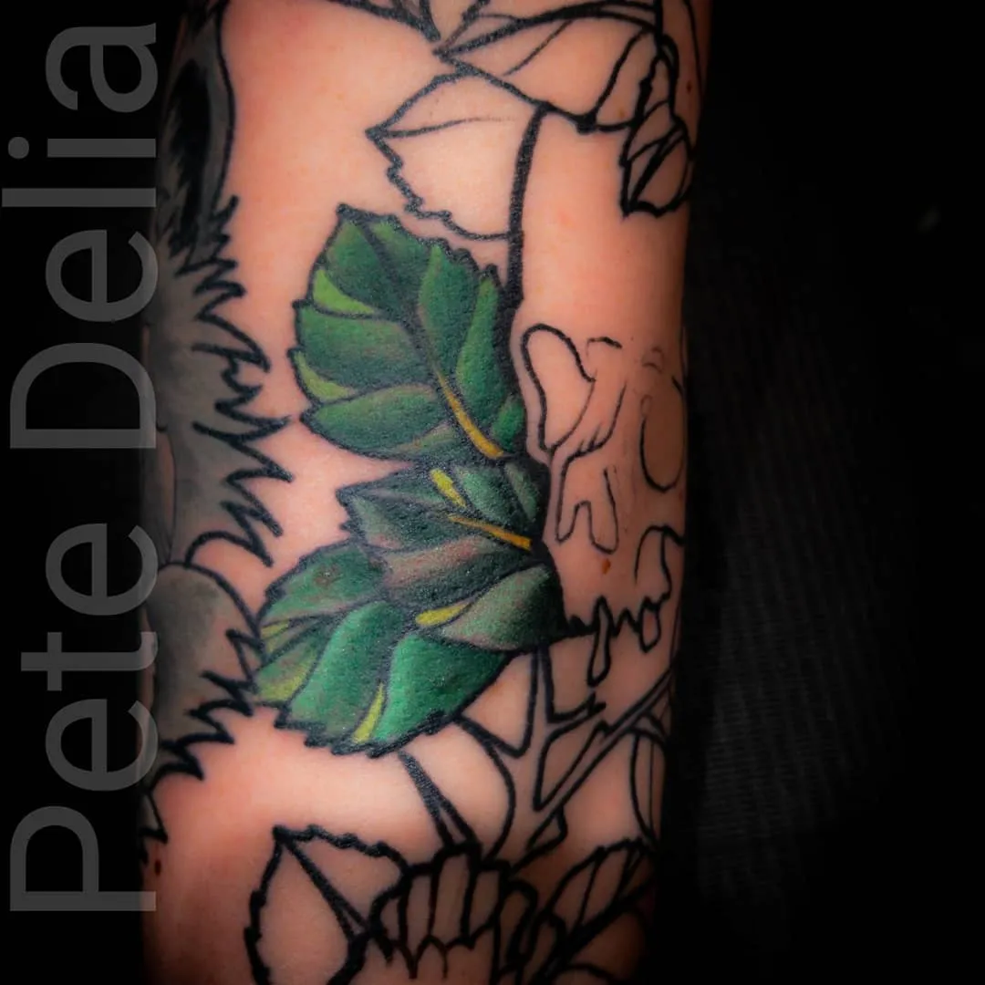 black & grey realism tattoo by Pete Delia at Fallen Raven Tattoo Studio in Simpsonville, SC