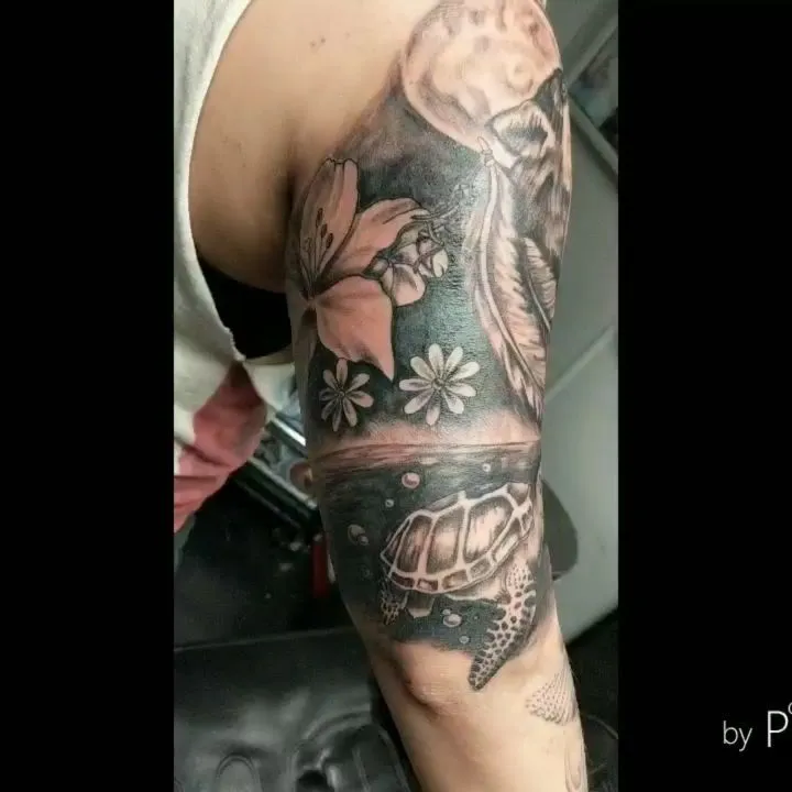 cover-ups tattoo by TJ Cornelius at Fallen Raven Tattoo Studio in Simpsonville, SC