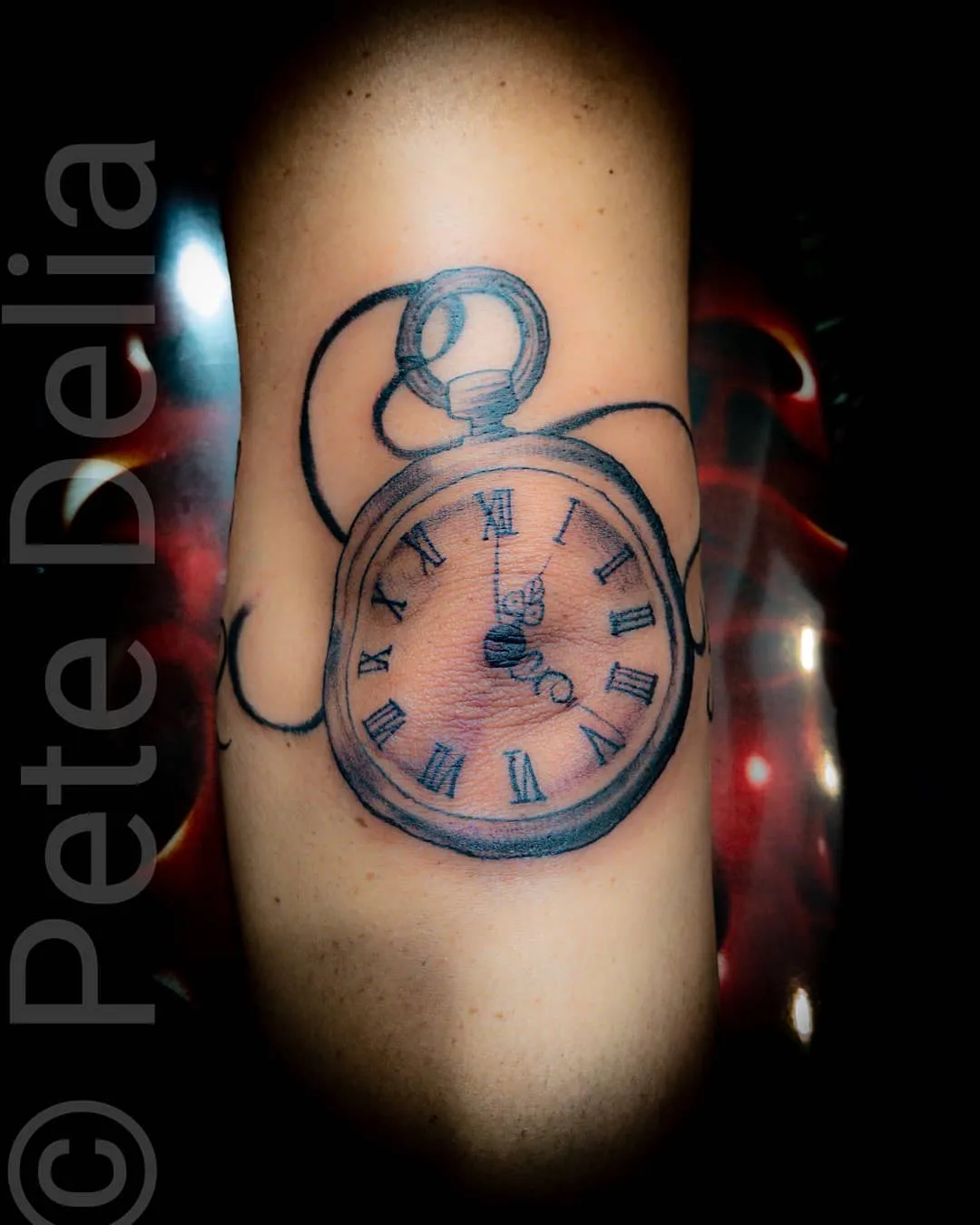 black & grey realism tattoo by Pete Delia at Fallen Raven Tattoo Studio in Simpsonville, SC
