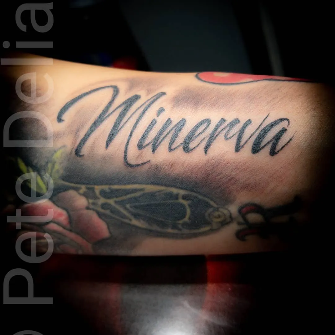 black & grey realism tattoo by Pete Delia at Fallen Raven Tattoo Studio in Simpsonville, SC