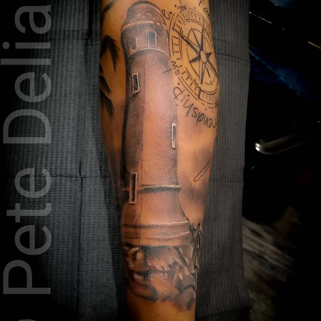 black & grey realism tattoo by Pete Delia at Fallen Raven Tattoo Studio in Simpsonville, SC