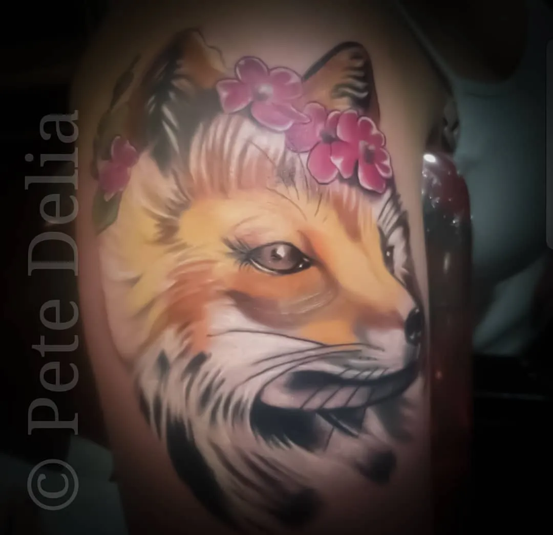 black & grey realism tattoo by Pete Delia at Fallen Raven Tattoo Studio in Simpsonville, SC