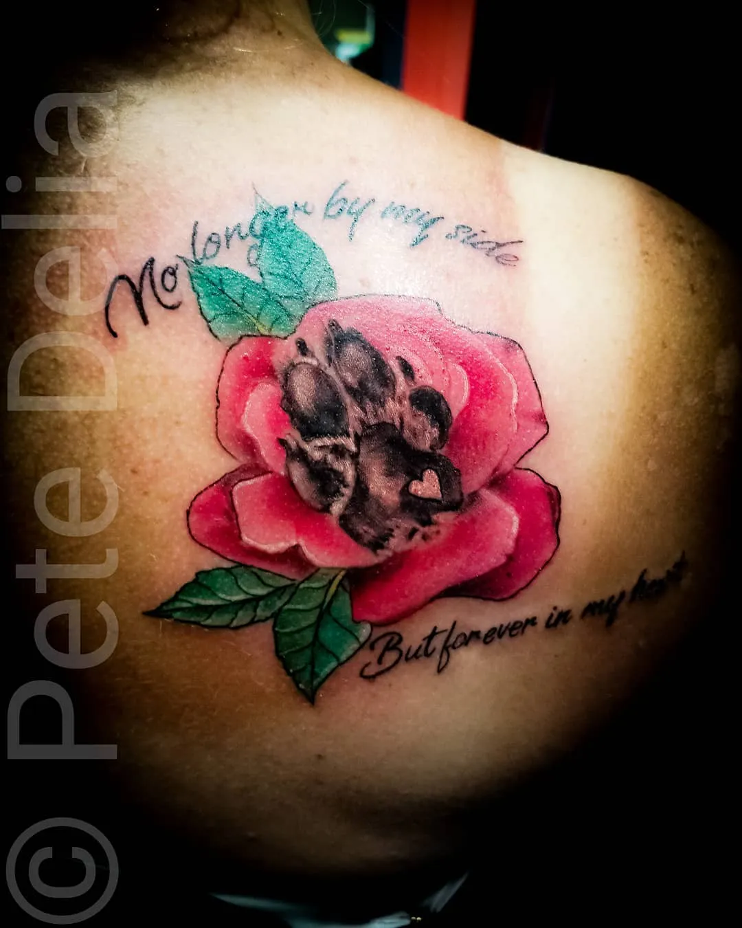 black & grey realism tattoo by Pete Delia at Fallen Raven Tattoo Studio in Simpsonville, SC