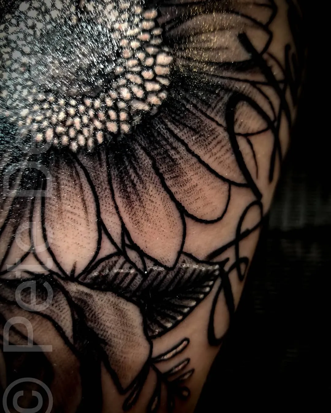 black & grey realism tattoo by Pete Delia at Fallen Raven Tattoo Studio in Simpsonville, SC
