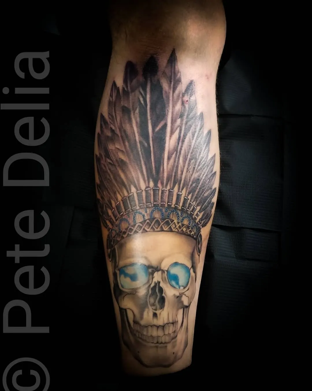 black & grey realism tattoo by Pete Delia at Fallen Raven Tattoo Studio in Simpsonville, SC
